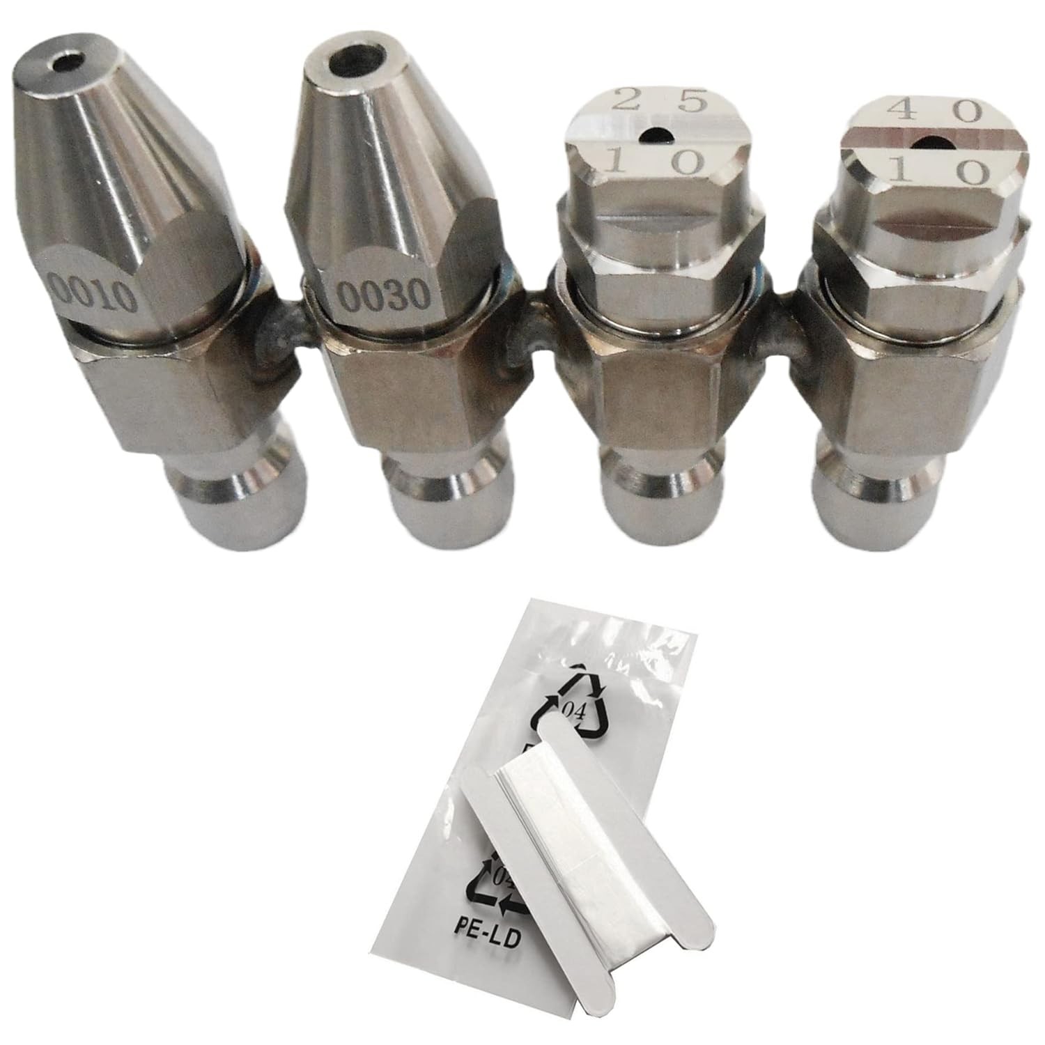 4 GPM Pressure Washer Nozzle J-Rod Tip Soft Wash 4 Way Water Cleaning Kit