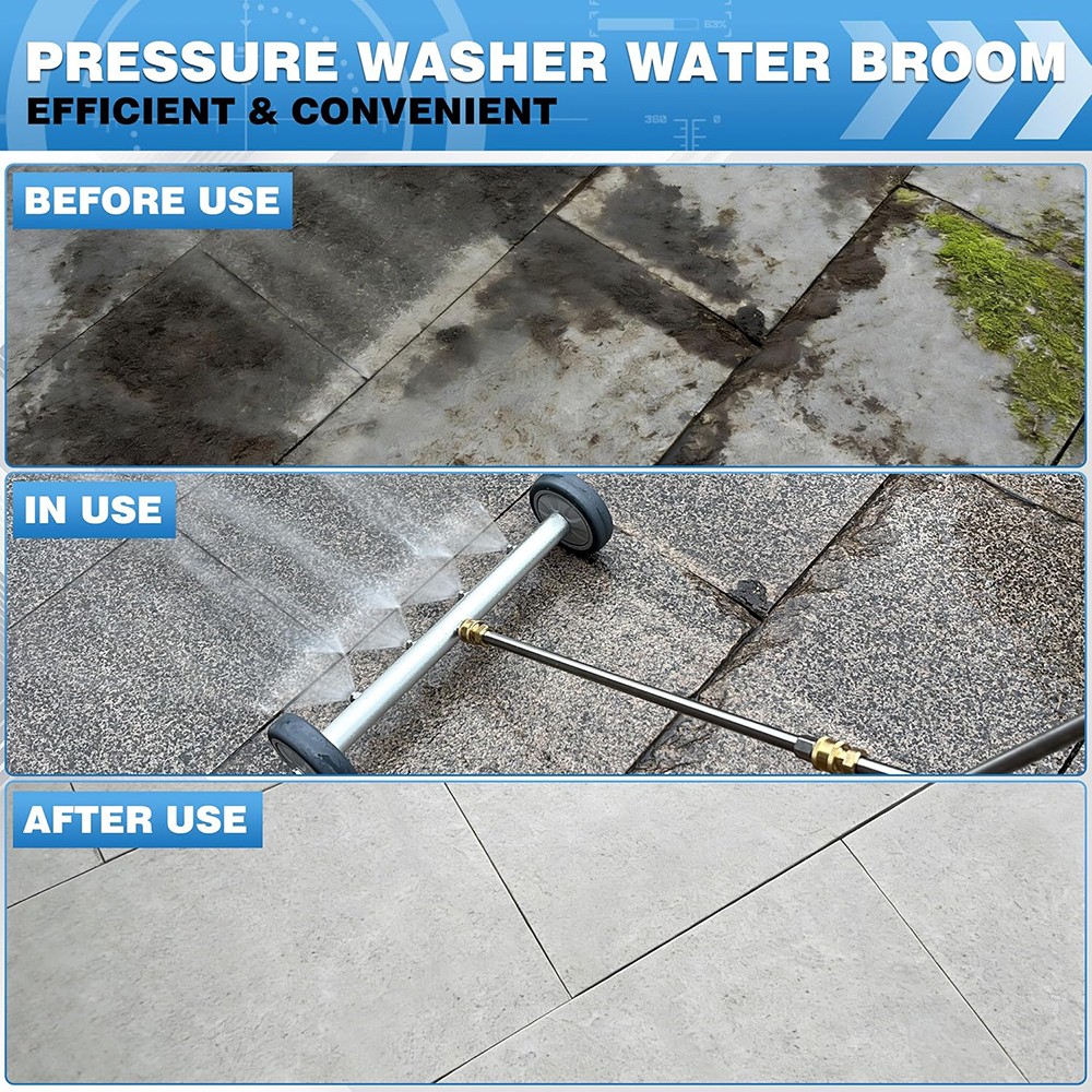 4000 PSI Under Car Pressure Washer Undercarriage Cleaner Underbody Wash Broom US
