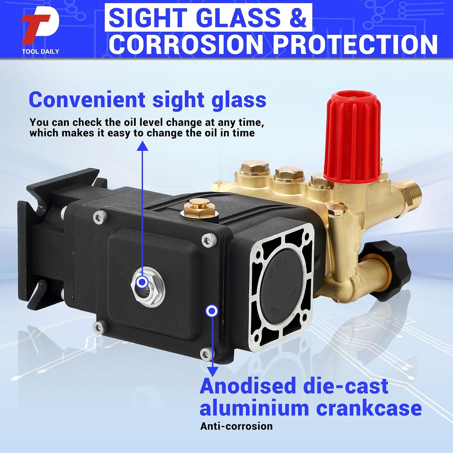 Horizontal Triplex Pressure Washer Pump 3/4″ Shaft Replacement Power Washer