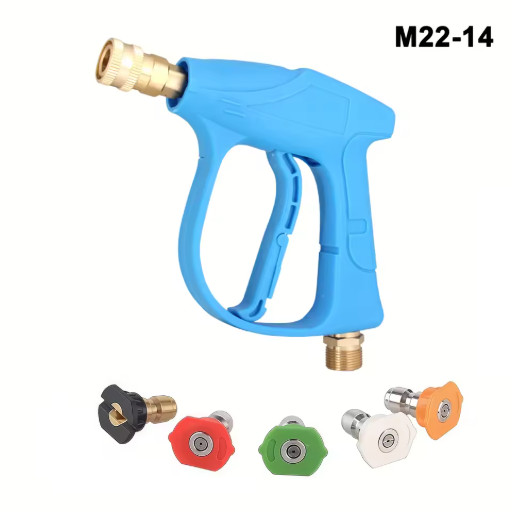 2175 PSI Pressure Washer Gun M22 Quick Connect Short Handle Car Cleaning Tool