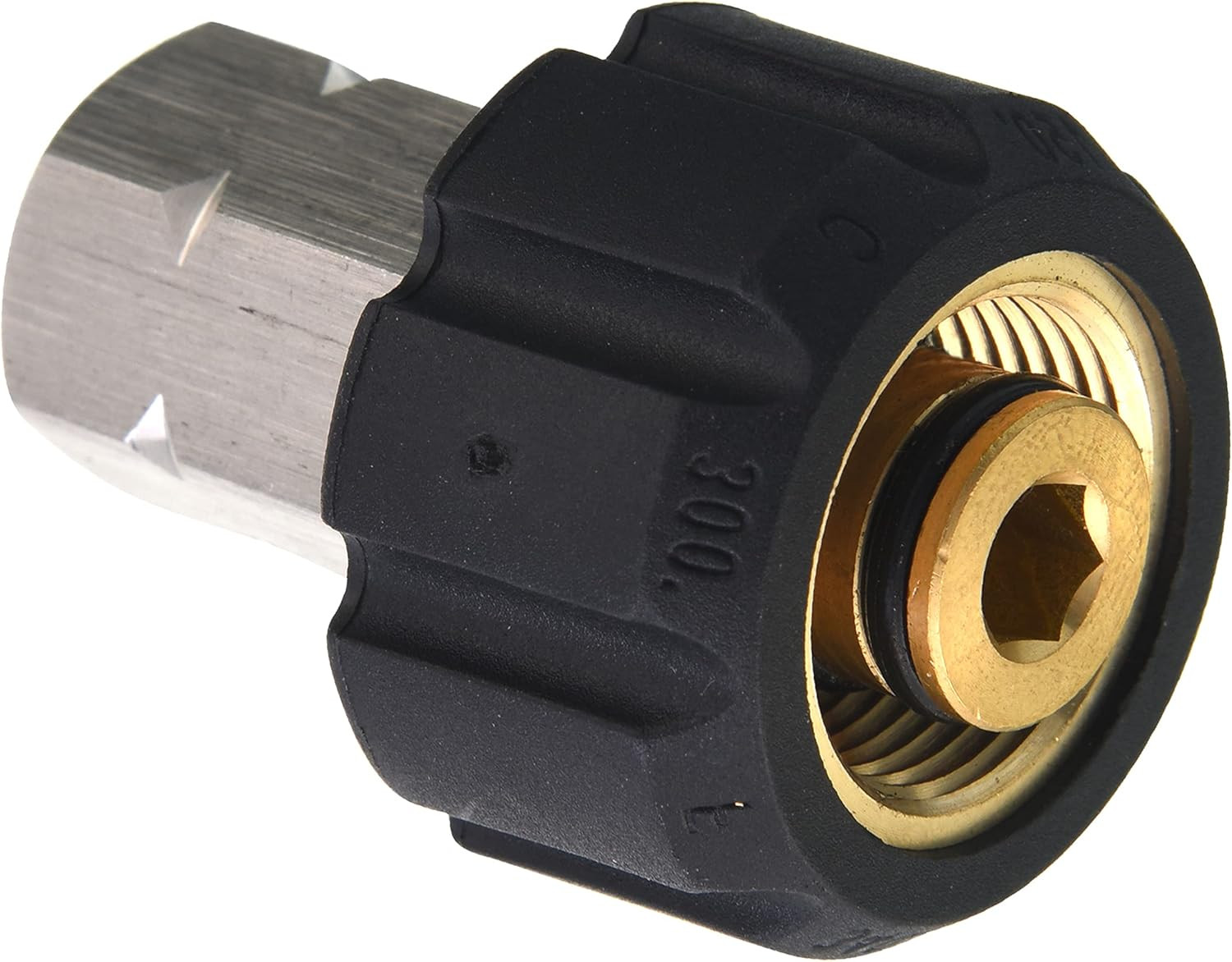 Pressure Washer Adapter, M22 Female to 3/8 Inch Female NPT Fitting, 4500 PSI
