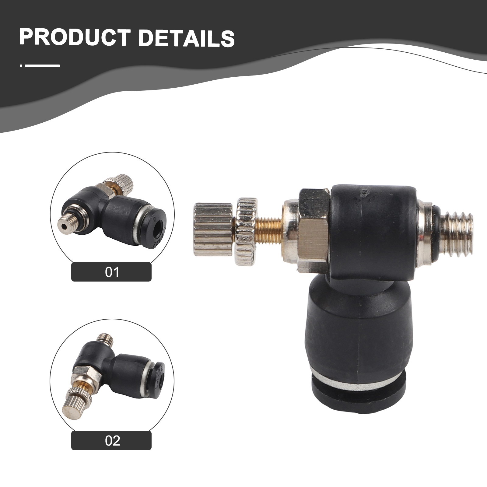 8 Quick Connectors for Pneumatic Systems Air Flow Control Valves and Tubing