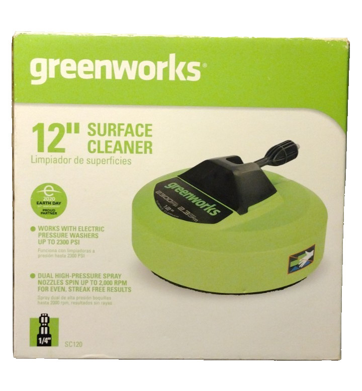 Greenworks 12″ Surface Cleaner 2300 PSI 2.3 GPM Pressure Washer Tool AB