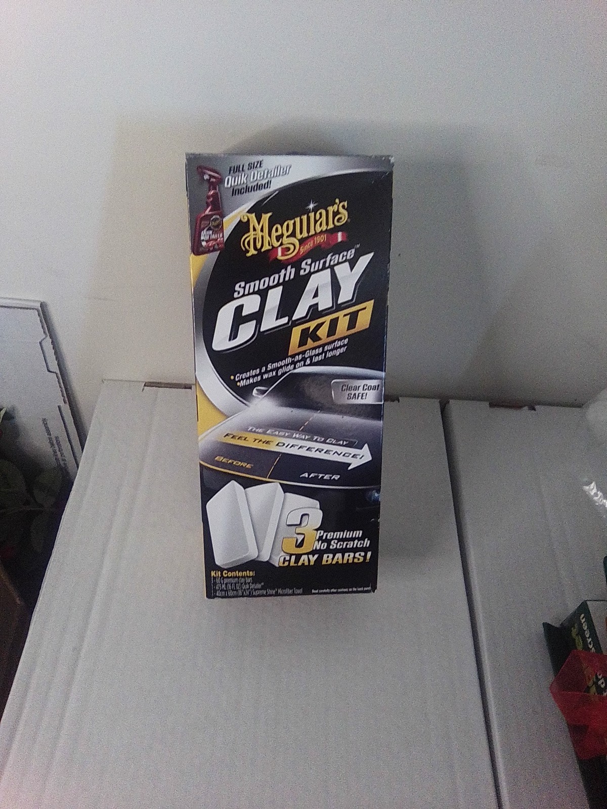 Smooth Surface Clay Kit: Auto Clay Bar for Car Detailing Removes Dirt W/ 2 Bars