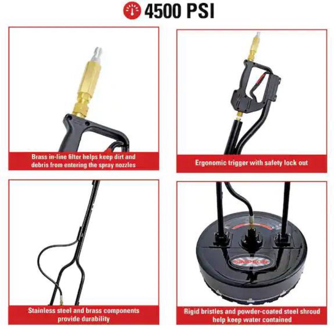 SIMPSON 80182 20 in. Industrial Surface Cleaner New