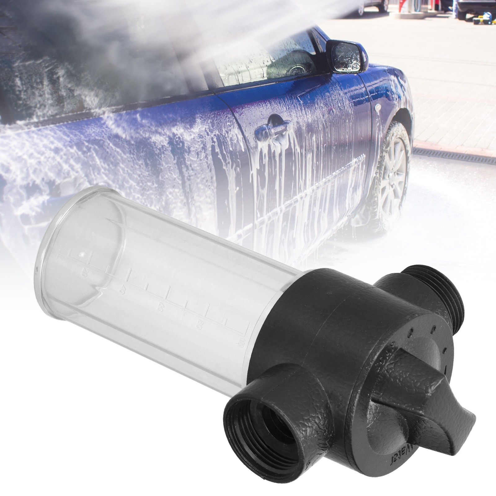 Water Foam Bottle Hose Car Washing Foamer Pot Tank Wash Accessories 100ML