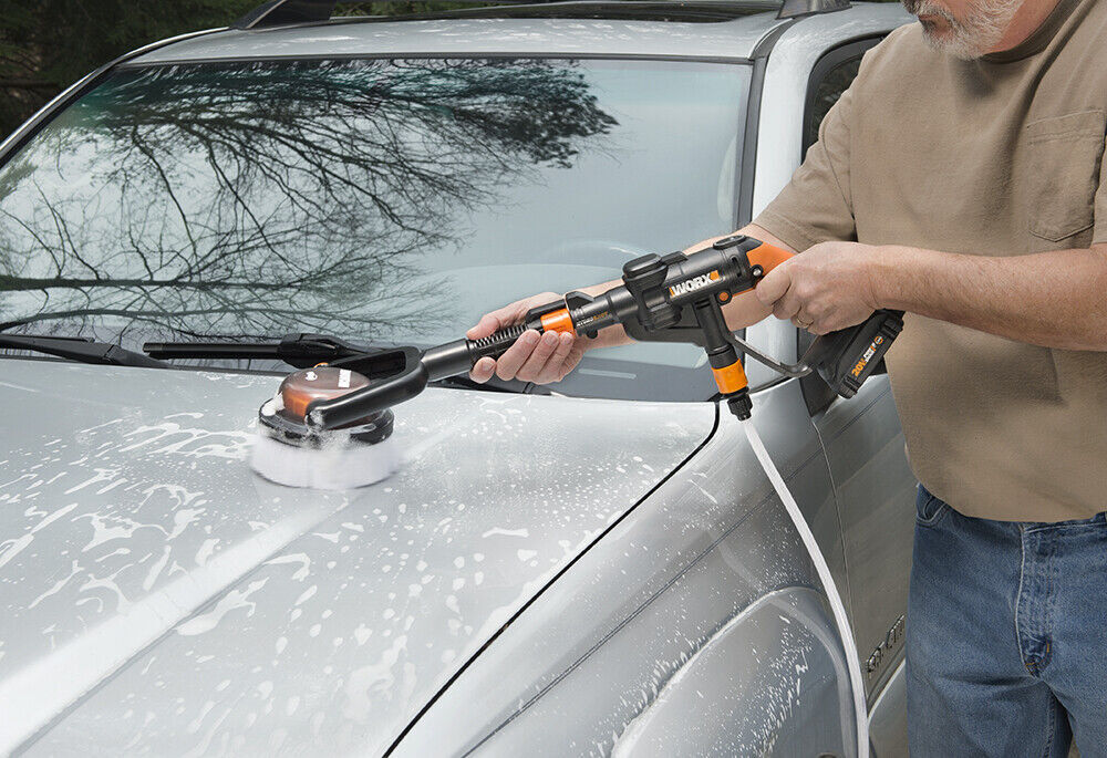WA1820 WORX Hydroshot Adjustable Automotive Power Scrubber (Soft Bristles)