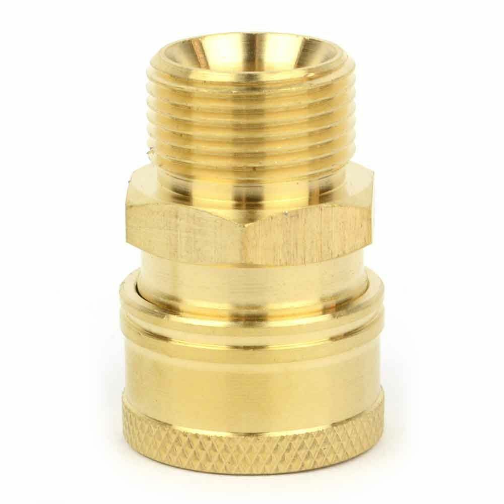 PW7152 Pressure Washer M22 Male Fitting x 3/8 Inch QC, Brass Coupler 2700 PSI