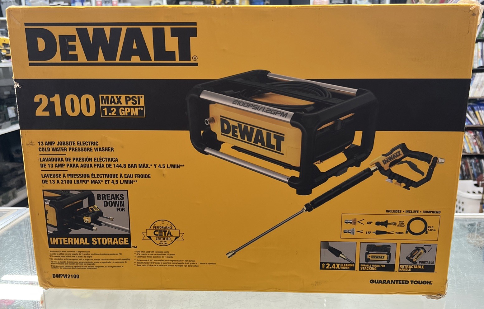 Dewalt 2100 Max Psi 13 Amp Jobsite Electric Cold Water Pressure Washer New