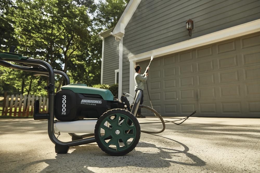 3000PSI 2.0 Max GPM 14 Amp Corded Electric Pressure Washer Wheelbarrow Cleaner