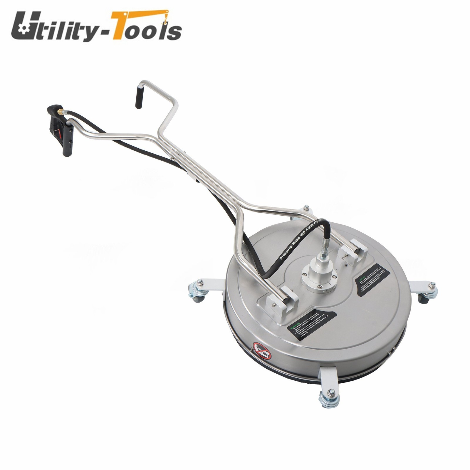 20 Inch Pressure Washer Surface Cleaner Dual Handles 6000PSI Stainless Steel