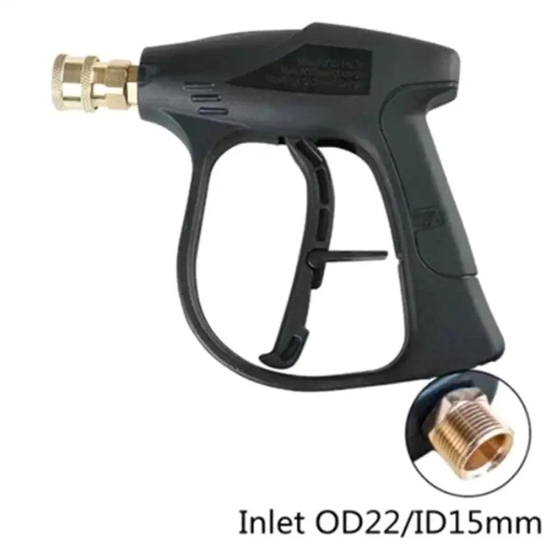 1/4″ High Pressure Washer Gun 4000 PSI Car Wash Foam Spray Short Wand w/5 Nozzle