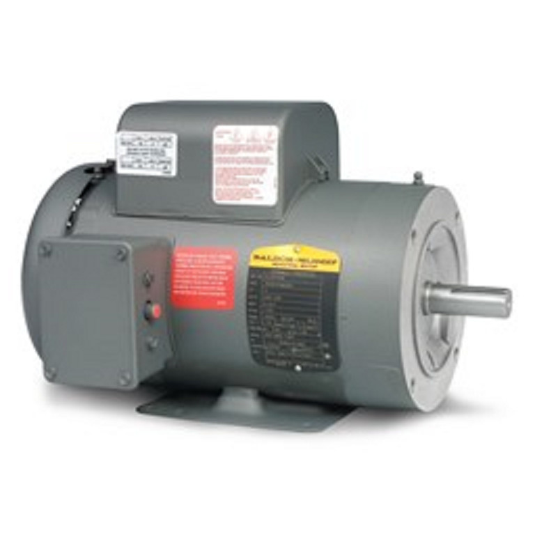 BALDOR MOTOR 5 HP 3450 RPM C-FACE 1 1/8″ SHAFT TEFC CL3608TM 230V ONLY