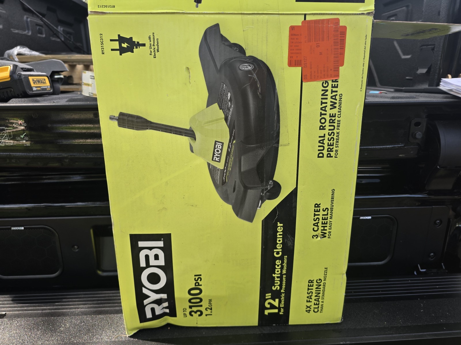 RYOBI 12 in. 3100 PSI Electric Pressure Washer Surface Cleaner R598