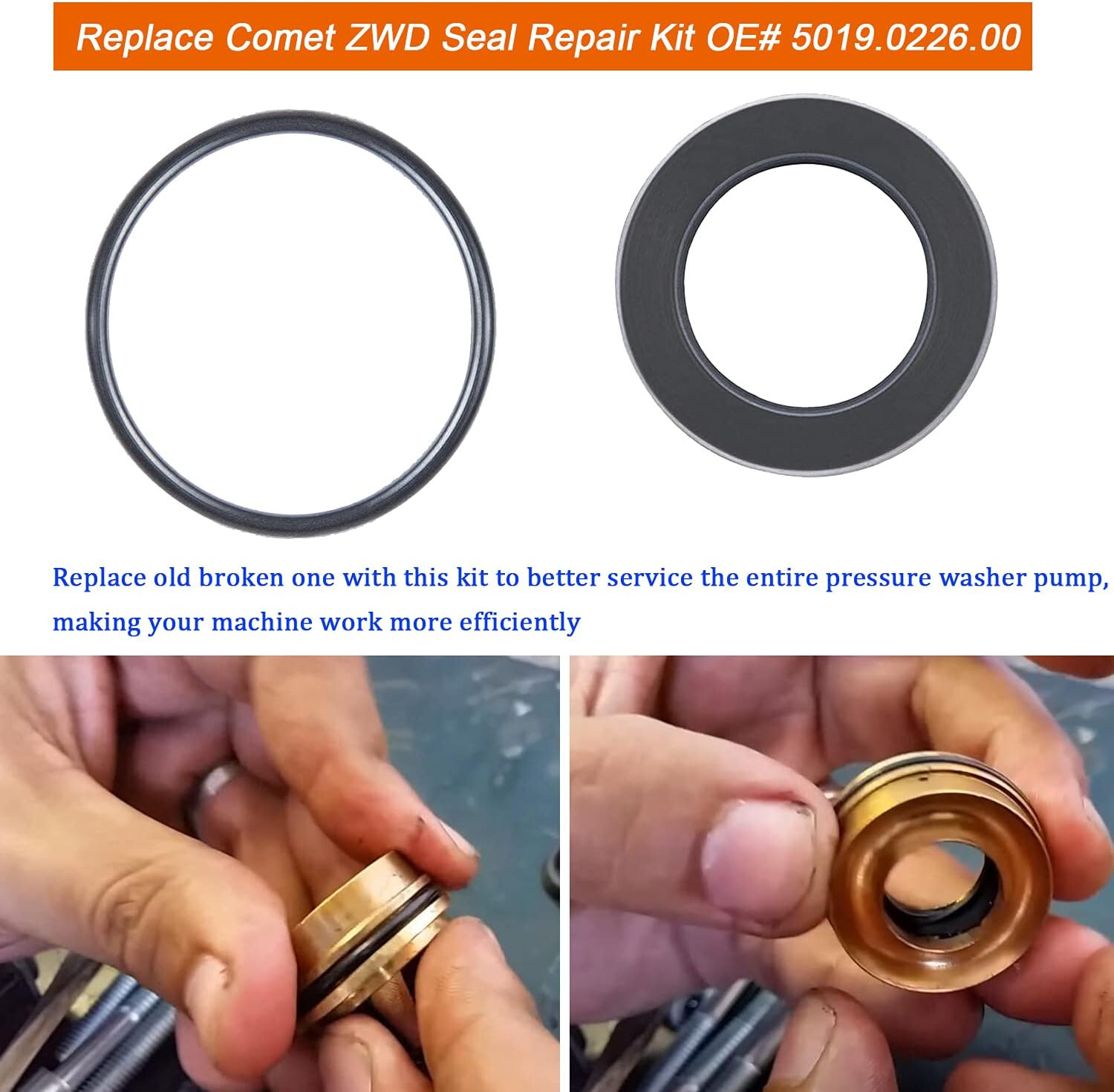Packing Water Seal Kit 5019006400 Fits Suitable for ZWD & ZWDK Series 15Mm Pumps