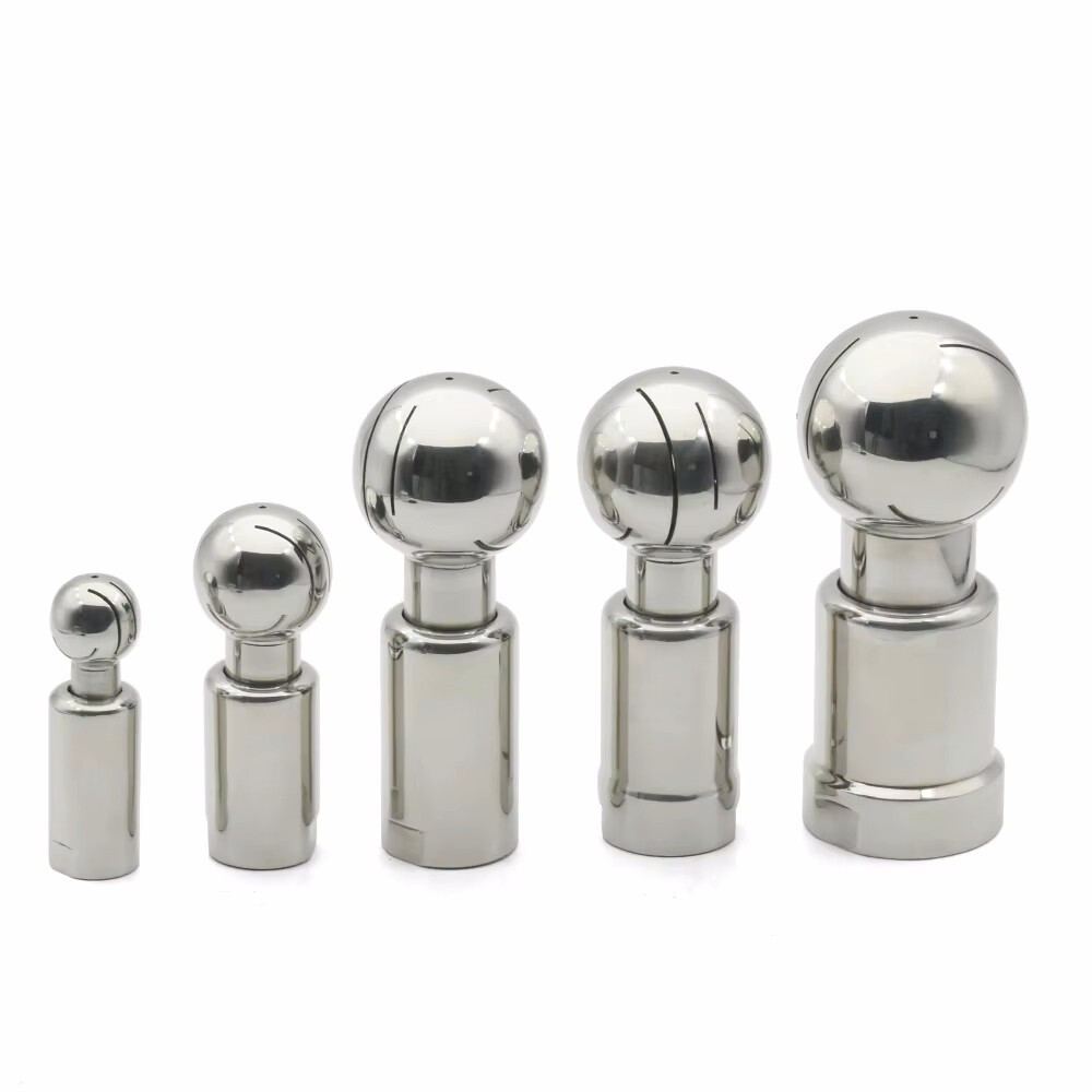 1/2″ 3/4″1″ 2″ Rotating Tank Washing Nozzle CIP Rotary Spray Ball Cleaning Head