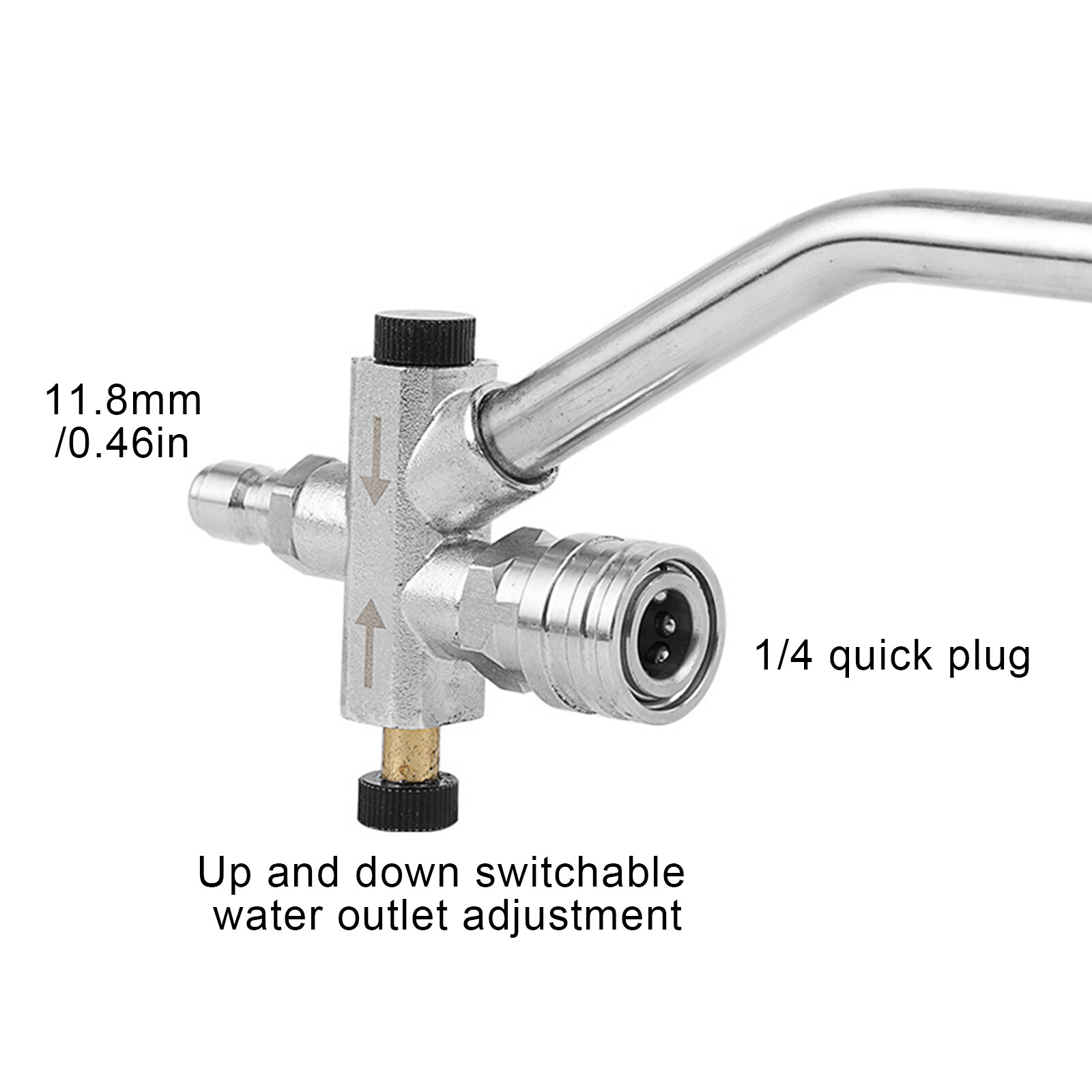 Dual Valve Snow Foam Spray Gun 1/4 Quick Connect Solid Foam Lance Nozzle 3000PSI