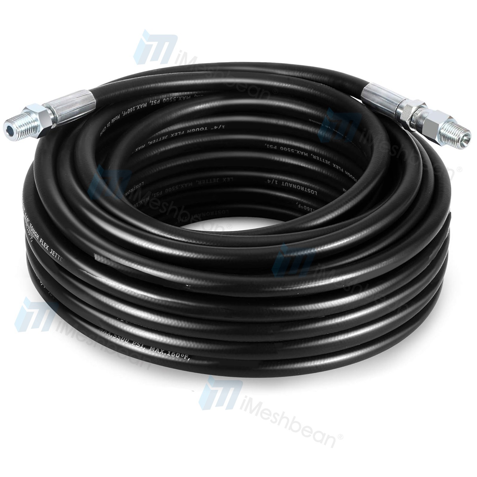 50/100/200FT 1/4″M-NPT Drain Cleaning Hose Sewer Jetter Nozzles-Pressure Washer