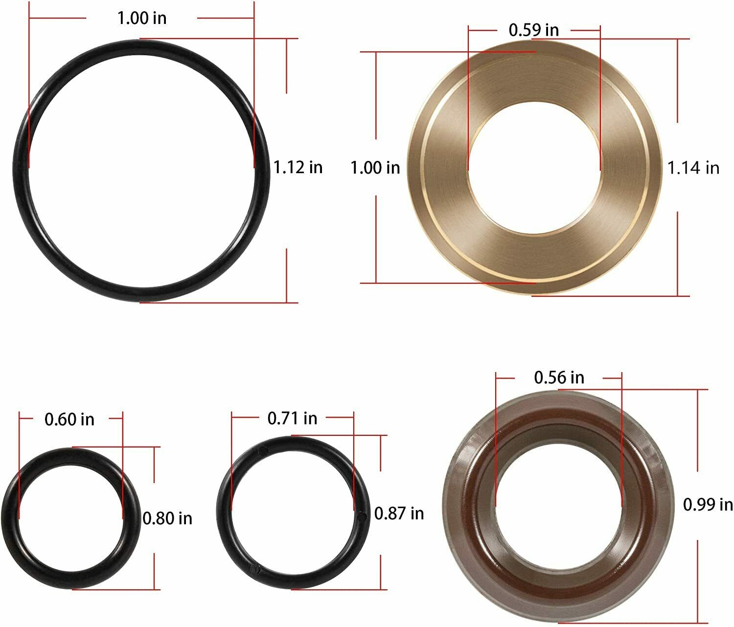 Inter pump K96 Packing KIT Seal For GP K96 KIT96 15mm TT Series 51 Pumps