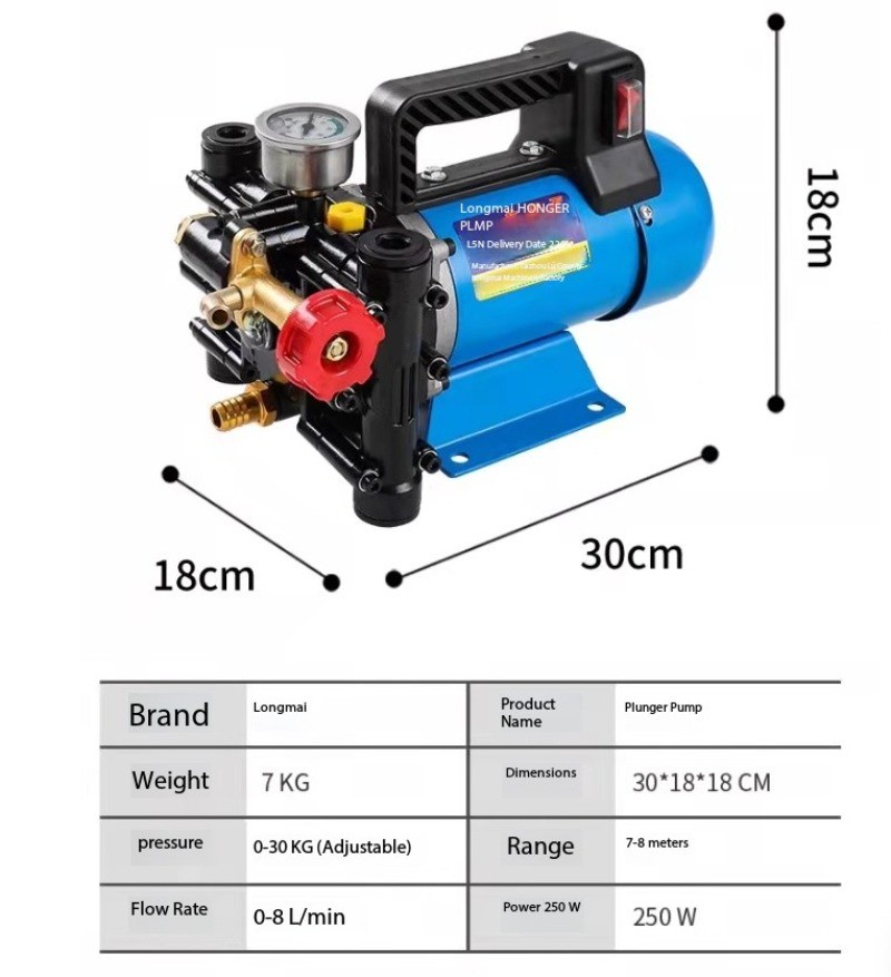 Rechargeable Sprayer Portable Fully Automatic Orchard Electric Plunger Pump