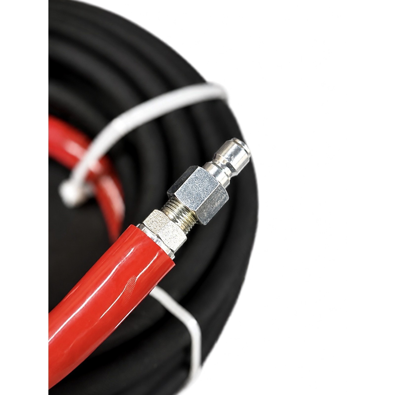 Raptor Blast 6000 PSI Pressure Washer Hose 3/8″ x 100ft Black 2-Wire Braid QC
