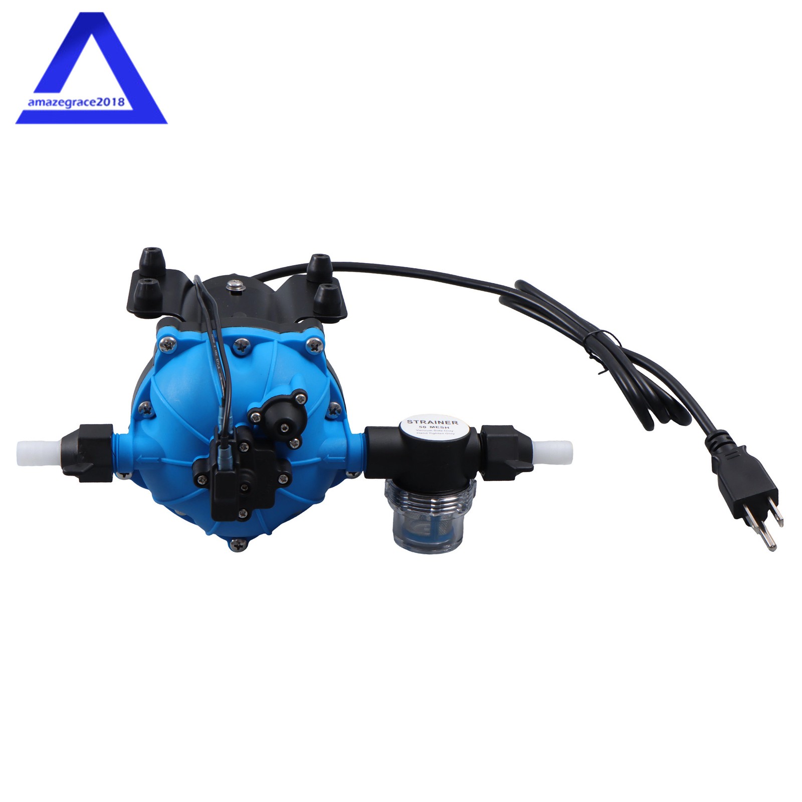 110V AC Water Diaphragm Pump 5-chamber 6 GPM 80 PSI Self Priming RV Water Pump
