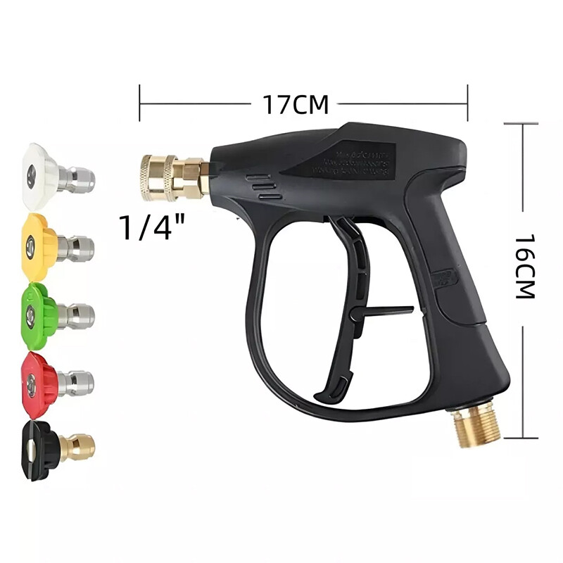 Car High Pressure Wash Water Gun Fan Shaped Quick Connector Nozzles Accessories