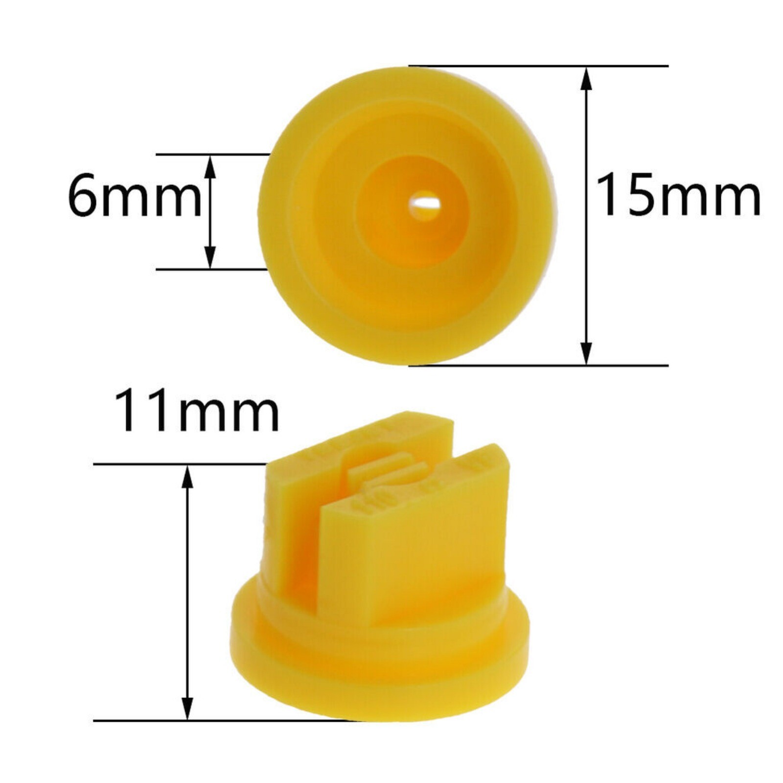 Flat Fan Spray Nozzles Spraying Tips 110 Degrees6 Colors Deflector 0.2-0.5 Mpa