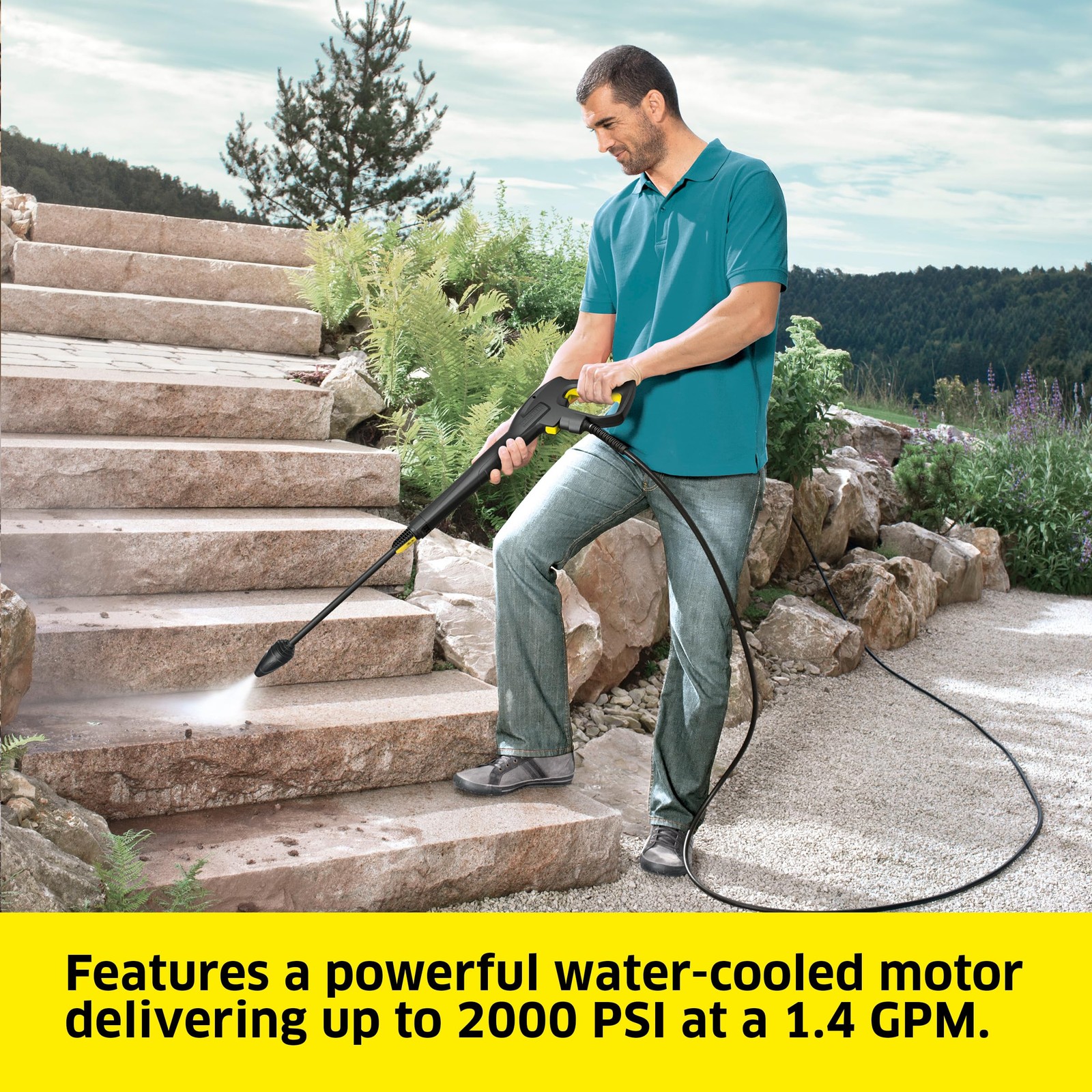 Kärcher Pressure Washer K 5 Premium, 1.4 GPM with Hose Reel