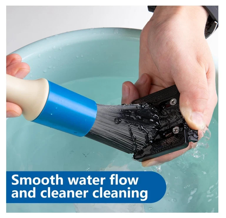 DECOHS Parts Washer Brush Set w/ 31″ Hose – 2 Pack Flow-Thru Cleaner