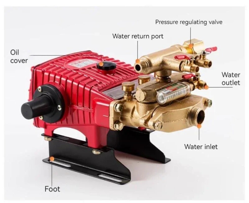 Three Cylinder Piston Pump High Pressure Cleaning Applicator/sprayer Machine