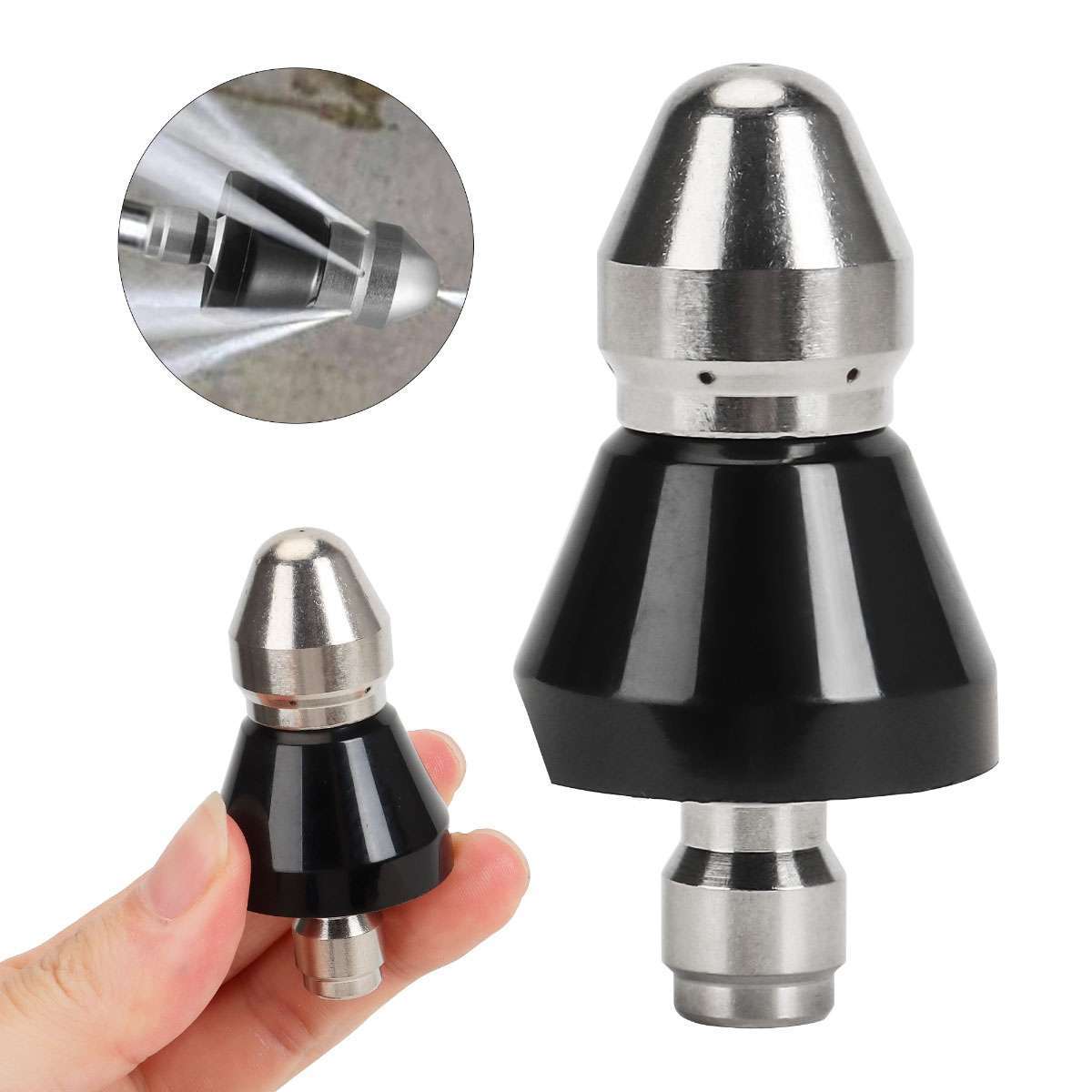 High Pressure 1/4 ” Washer Drain Sewer Cleaning Pipe Spray Nozzle Parts Cleaner