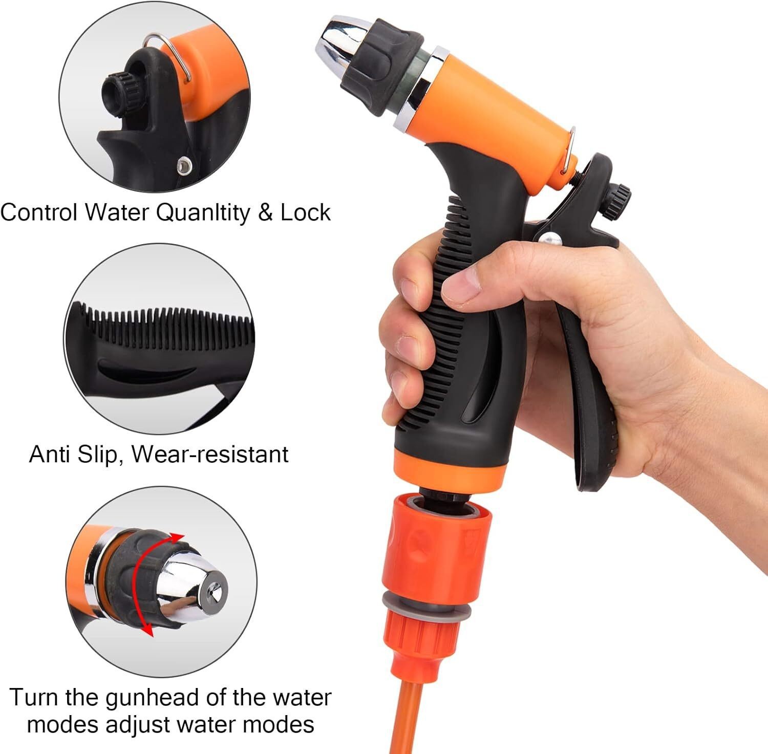 12V Pressure Washer For Car Portable Power Washer 130PSI Self-Priming Wash Pump