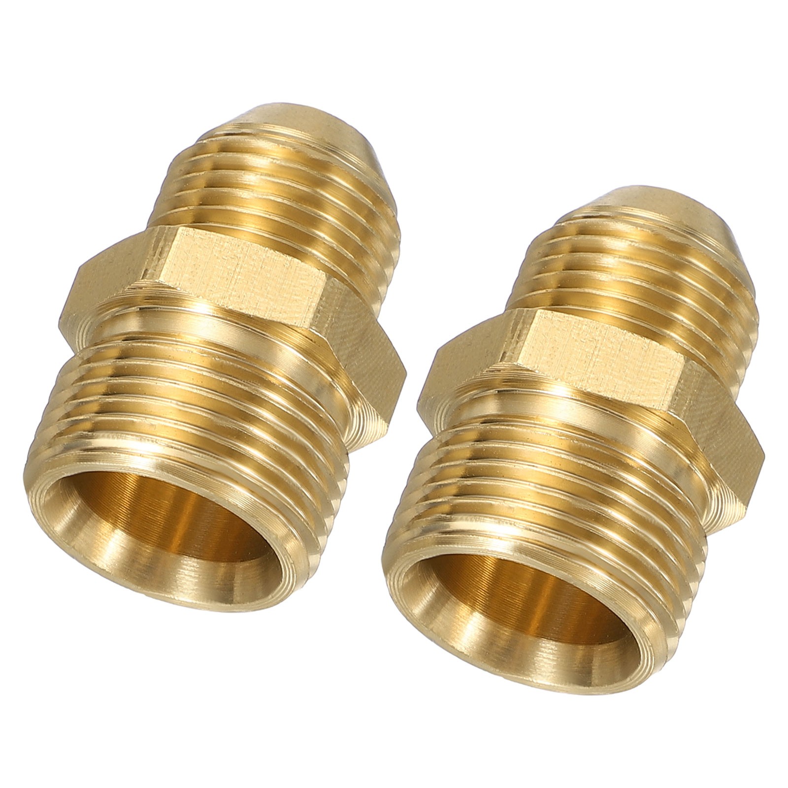 2pcs Pressure Washer Connector M22 Male to G3/8 Female Spigot 4800PSI Brass