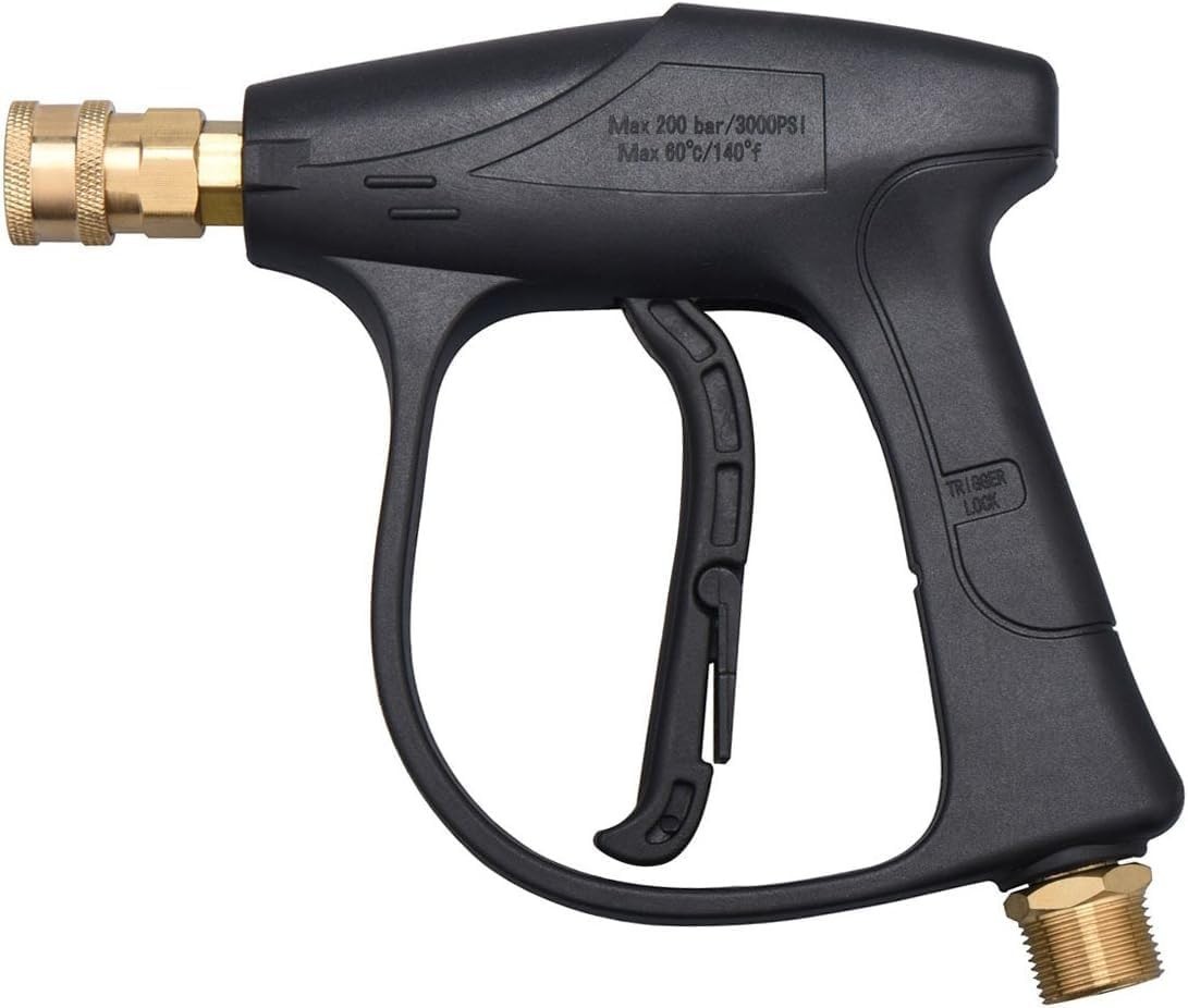 High Pressure Washer Gun 3000 PSI with Brass Fitting for Effortless Cleaning