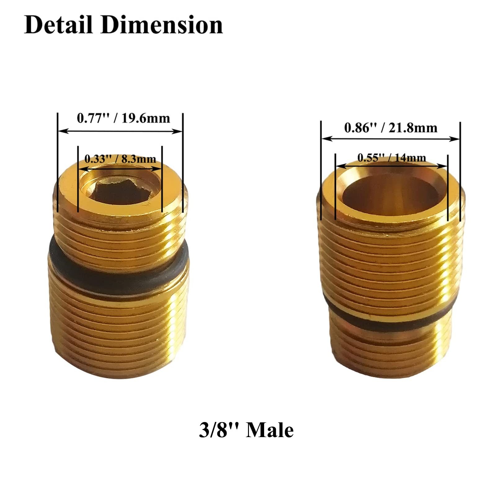 2 Pack 7110264 Water Oulet Kit for Axial Cam Pressure Washer Pump Oulet Fitti…