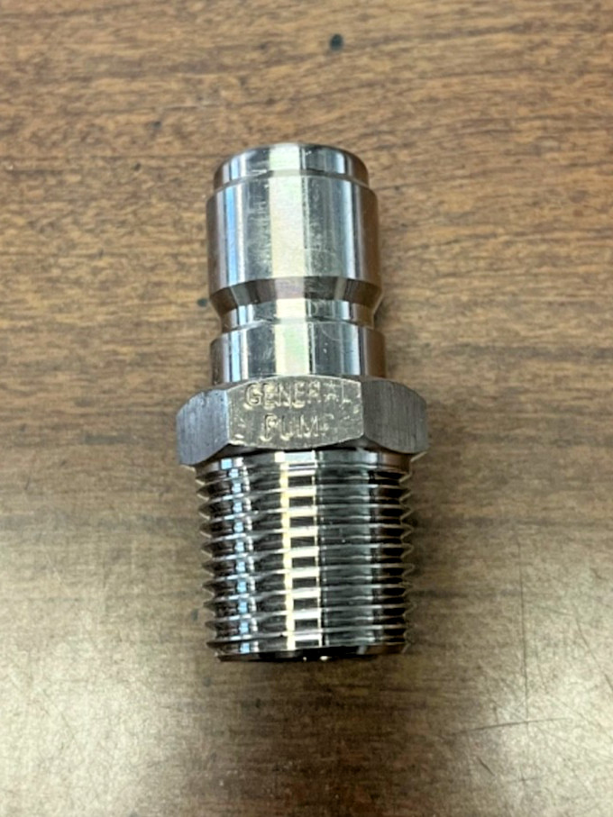 1/2” Stainless Steel Quick Connect Plug Pressure Washer Hose General Pump MPT