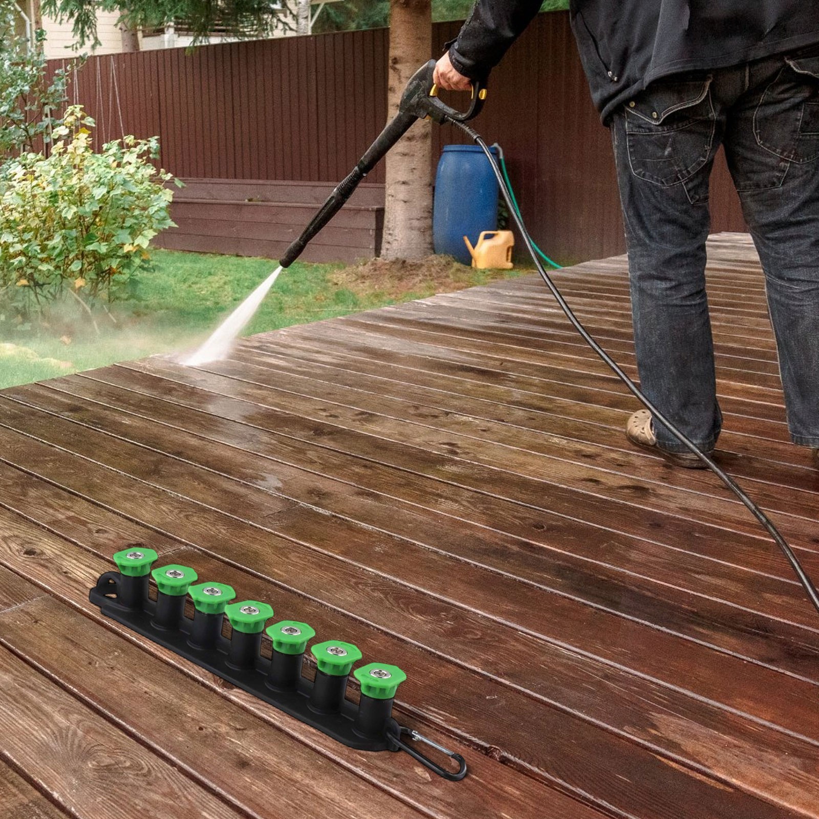 4000 PSI Nozzle Kit Compatible With Most Washers Powerful Cleaning Performance