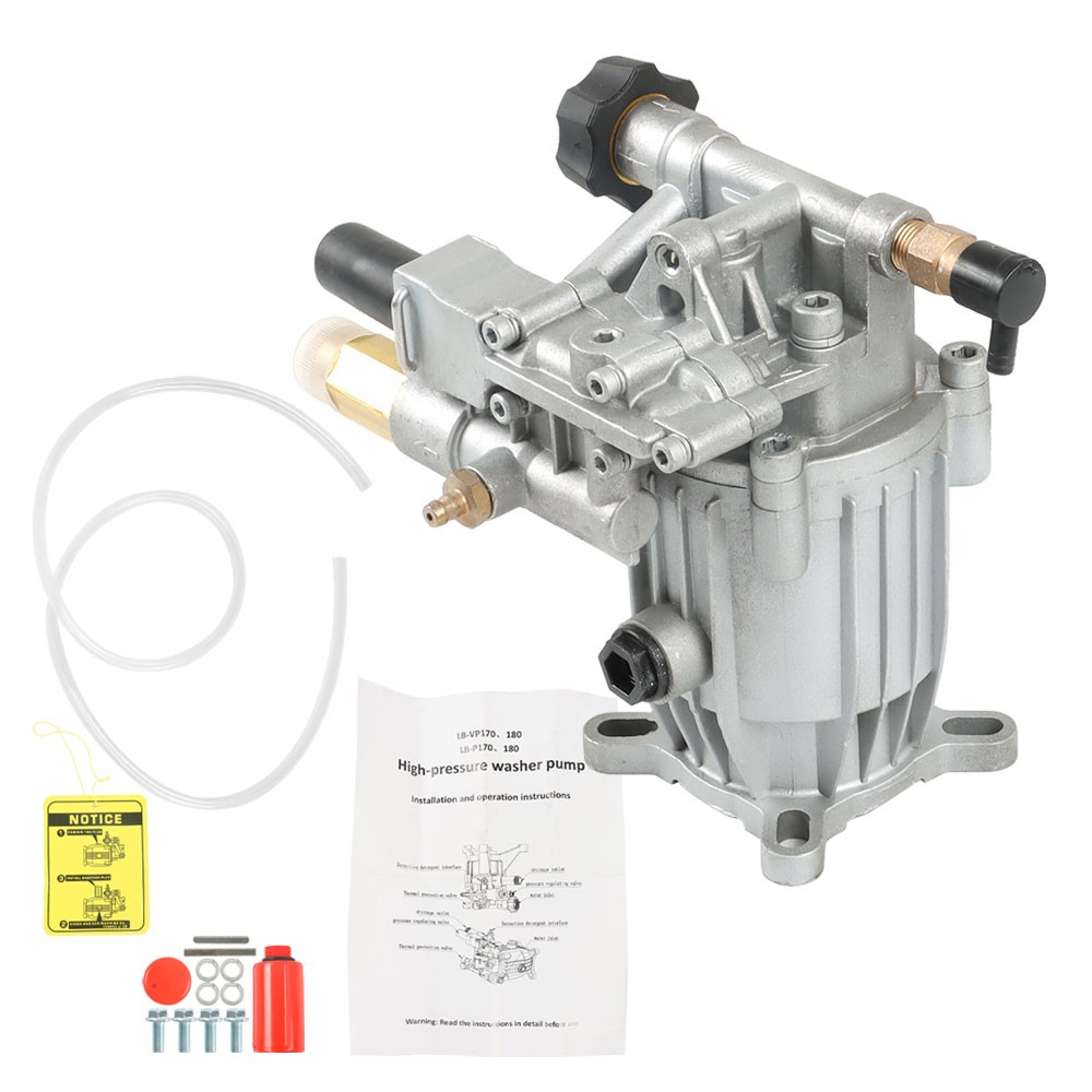 3000 PSI Pressure Washer Pump Horizontal 3/4″ Shaft – MAX 2.5 GPM Oil Sealed