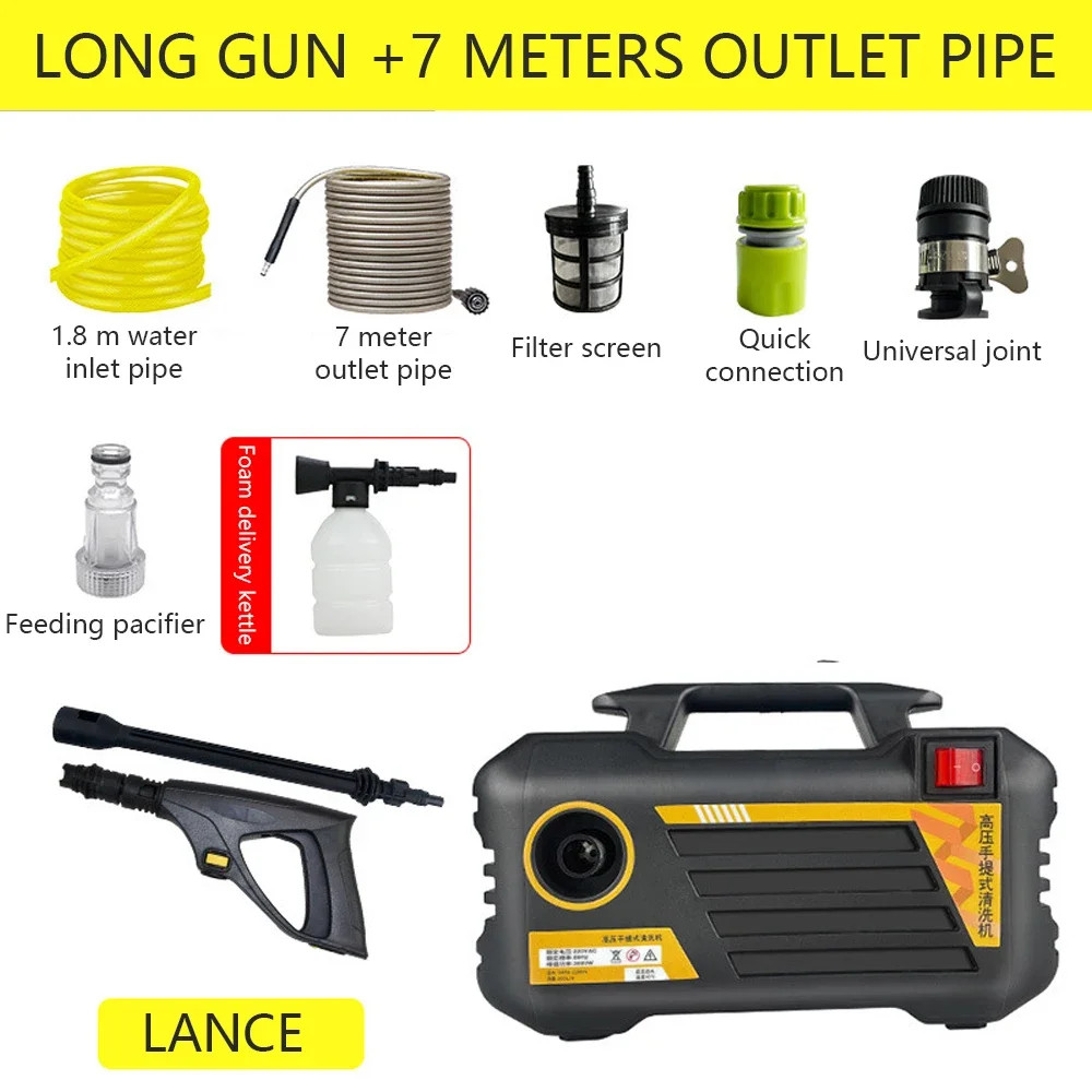 3000W Powerful Electric High Pressure Car Washer 220V/110V Home Cleaning Machine