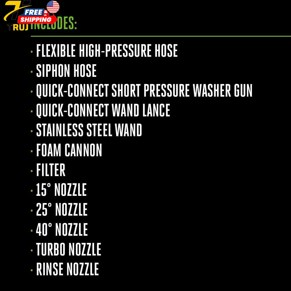 Electric Pressure Washer 3200 PSI Power Washer Battery&Charger Not Included HPW3