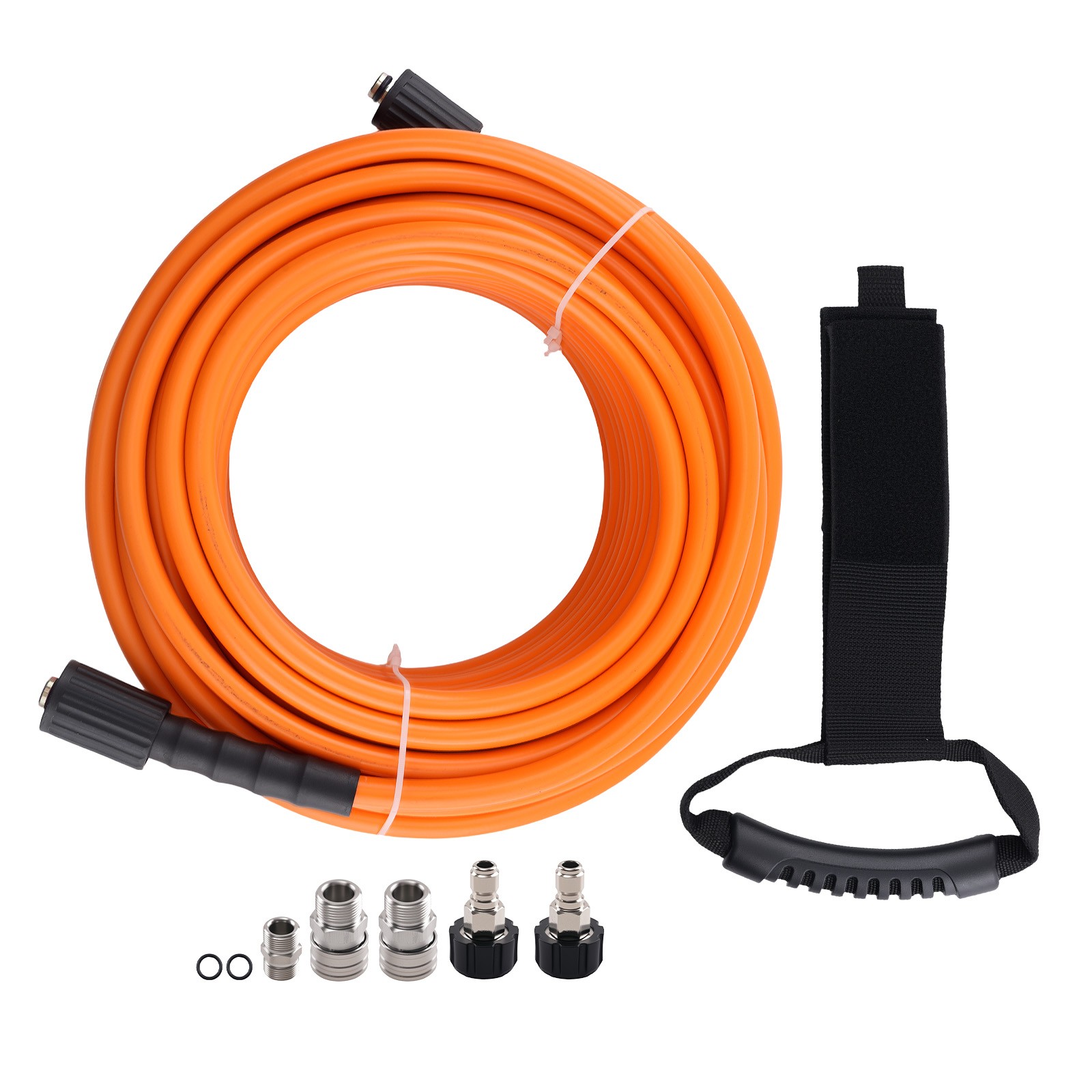 Pressure Washer Hose 100FT 5800PSI Extension Hose w/ M22 14mm to 3/8″ Adapter