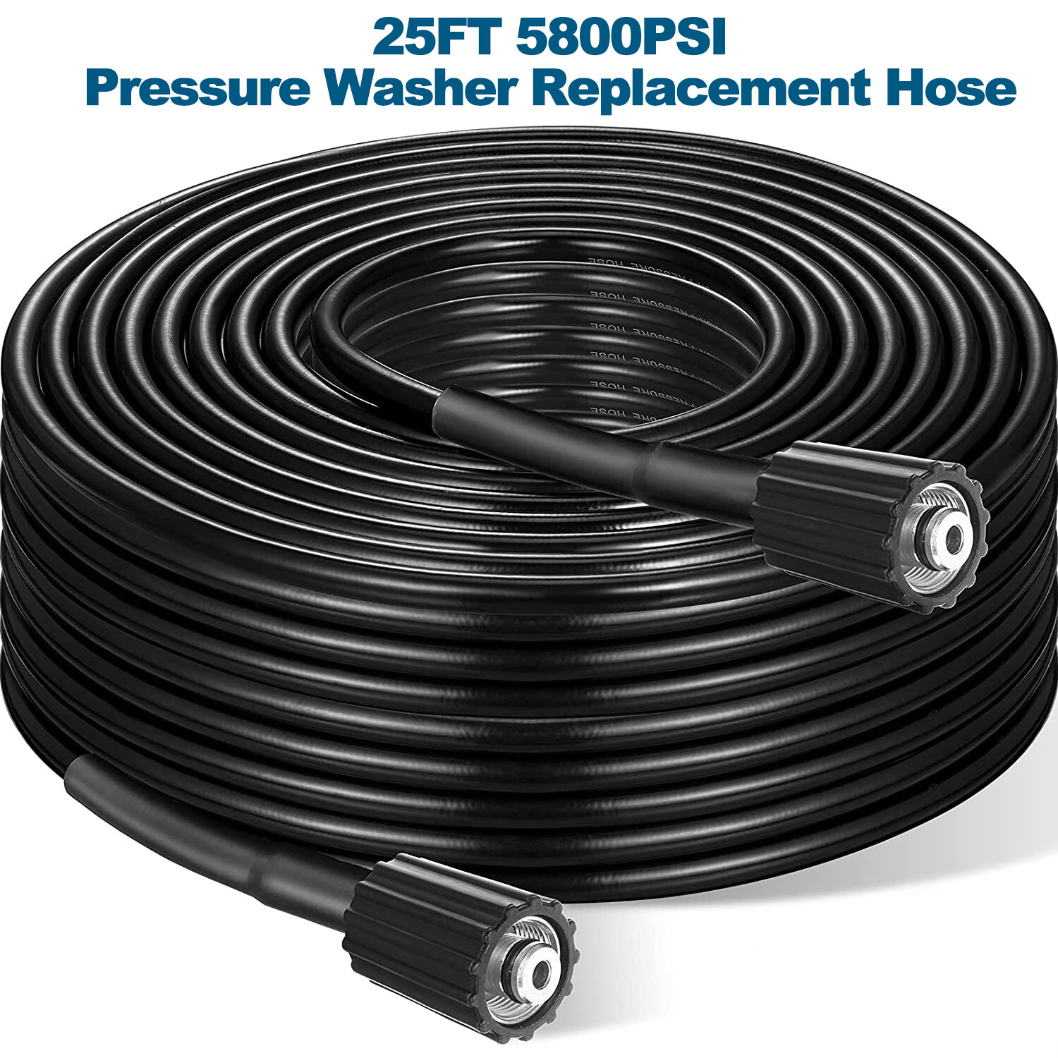 High Pressure Washer Hose 8m/26ft 5800PSI M22-14mm Power Washer Extension Tube
