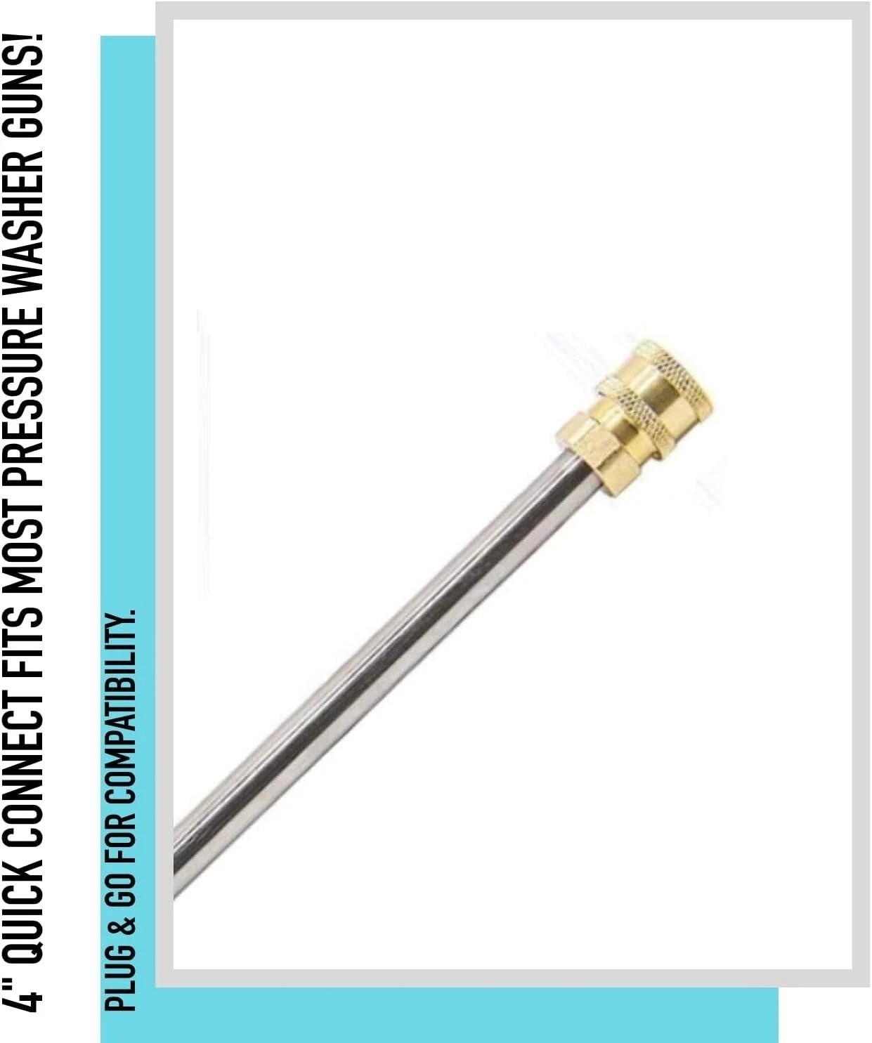 Pressure Washer Extension Wand, 17 Inch Stainless Steel, Power Lance, 1/2 Pack