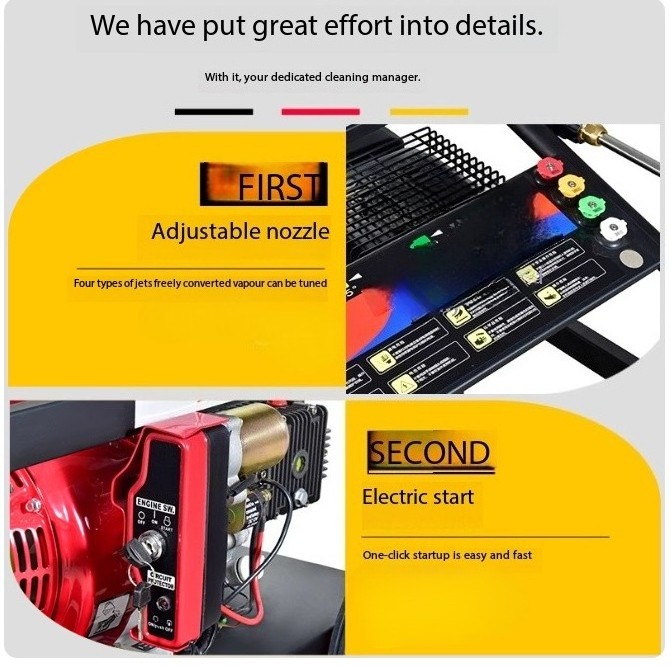 Ultra-High Pressure High-Power Diesel Car Wash Machine for Industrial Use