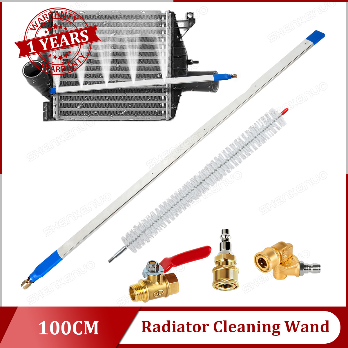 Cleaner Tool Portable Radiator Cleaning Wand Radiator Flush for Cars Trucks RVS