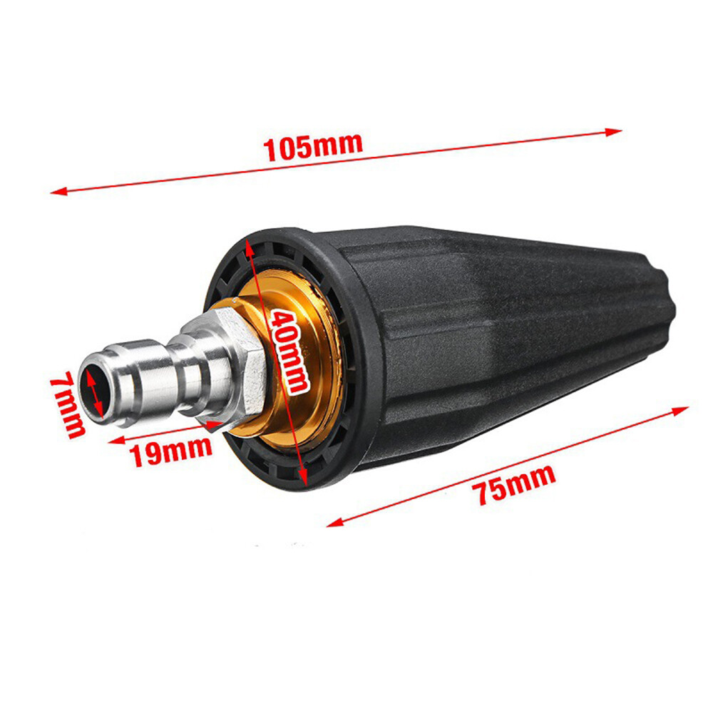 4.0GPM High Pressure Washer Rotating Turbo Nozzle Spray Tip 4000PSI 1/4″ Quick