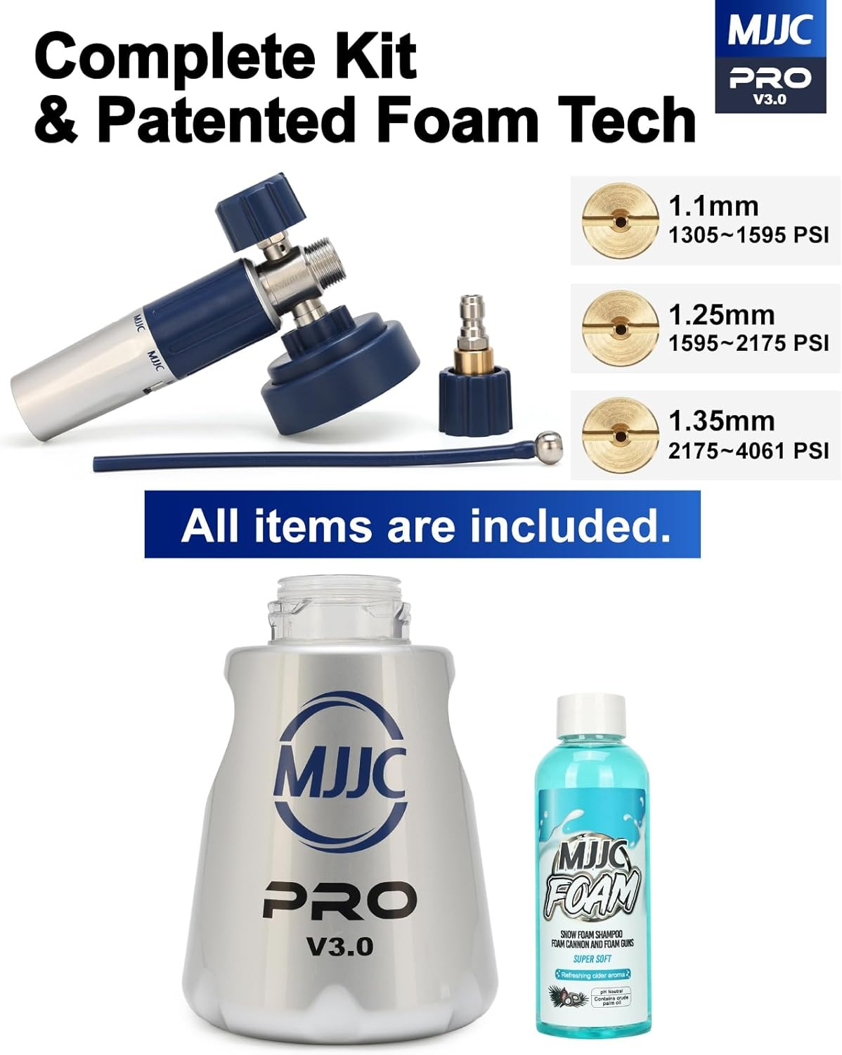 PRO V3.0 Ultimate Foam Cannon for Pressure Washers – Professional Car Wash Acces