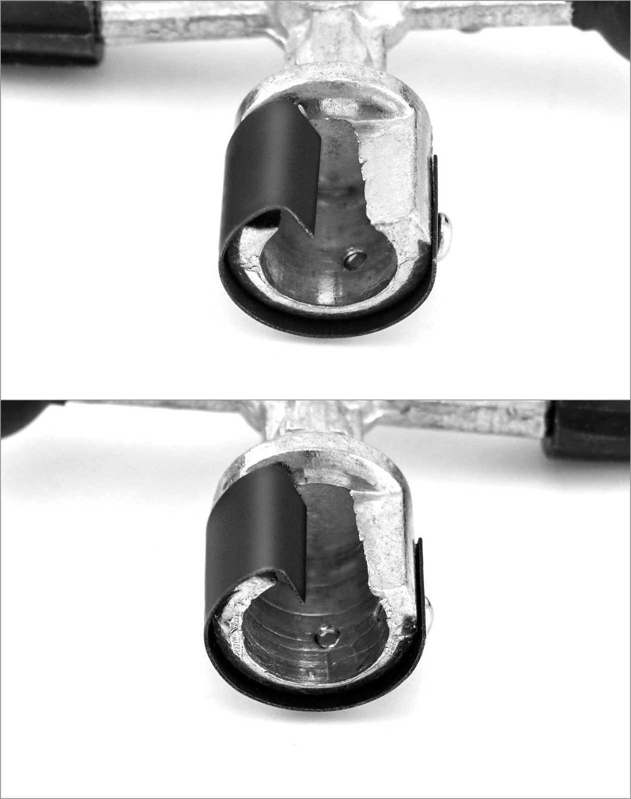 QWORK Battery Post Cleaner, 1 Pack 4-Way Terminal Scraper…