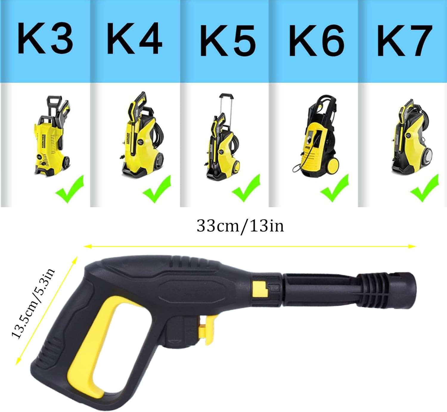 Pressure Washer Gun for Karcher, Replacement Pressure Washer Gun High Pressure W